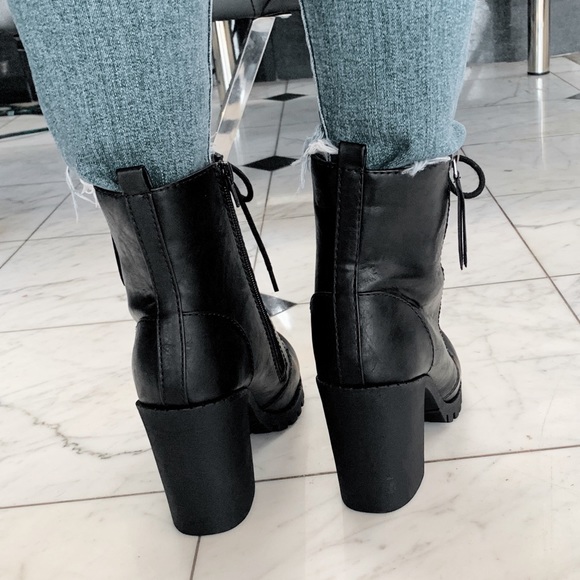 Black combat booties - Picture 6 of 8